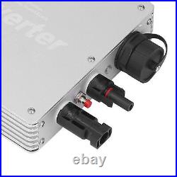 Solar Grid Tie Micro Inverter DC To AC Solar Inverter 120V(Silver US Plug)