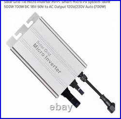Solar Grid Tie Micro Inverter MPPT Smart Micro PV System 180W 500W 700W DC 18