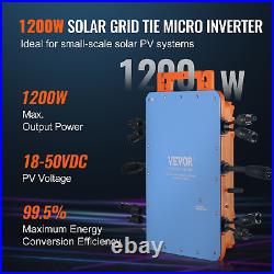 Solar Grid Tie Micro Inverter Solar Micro Inverter 1200W Waterproof IP67