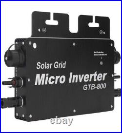 Solar Grid Tie Micro Inverter WiFi Control Auto Identification DC To AC Black US