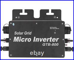 Solar Grid Tie Micro Inverter WiFi Control Auto Identification DC To AC Black US