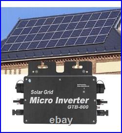 Solar Grid Tie Micro Inverter WiFi Control Auto Identification DC To AC Black US