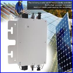 Solar Grid Tie Micro Inverter WiFi Control Auto Identification DC To AC Silver