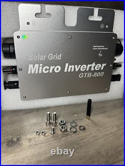 Solar Grid Tie Micro Inverter WiFi Control Auto Identification DC To AC Silver