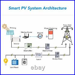 Solar Grid Tie Micro Inverter WiFi Control Auto Identification DC To AC Silver