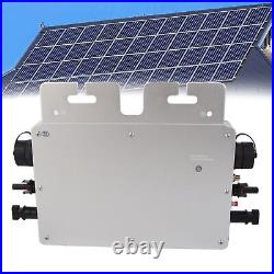 Solar Grid Tie Micro Inverter WiFi Control Auto Identification DC To AC Silver