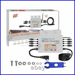 Solar Grid Tie Micro Inverter Wireless MPPT 1400W DC AC 110V 220V 40A PV Panel