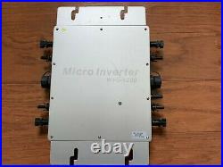 Solar Grid Tie Micro inverter 1200W MPPT Pure Sine Wave DC to AC 110V Waterproof