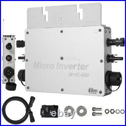 Solar Grid Tie Micro inverter 600W MPPT Pure Sine Wave DC to AC 110V Waterproof
