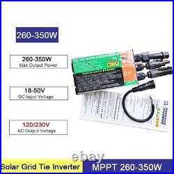 Solar Grid Tie MicroInverter MPPT DC18V-50V AC110V-230V PV Waterproof Inverter