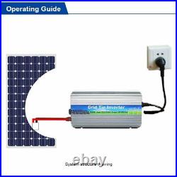 Solar Inverter 1000w Mppt Grid Tie 18v36v Panel Dc Ac110/220v 50/60hz Sine Wave