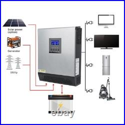 Solar Inverter 2400W 120V AC Split Phase Off-Grid Controller Integrated Machine