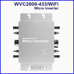 Solar Inverter Grid Tie 4 Circuits DC22-60V AC220V110V Durable Input PV Panels