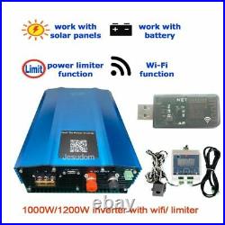 Solar Inverter Grid Tie WI-FI MPPT Durable Limiter Sensor PV Battery Discharger