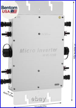 Solar Micro Grid Tie Inverter, WVC-1200W MPPT Grid Tie Pure Sine Wave Dc to Ac S