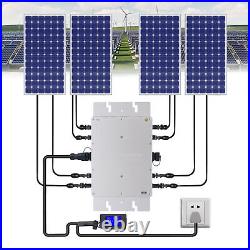 Solar Micro Inverter 1200W Grid Tie MPPT DC 22-50V to 80-160V AC 110V Safety US