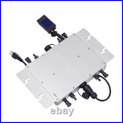 Solar Micro Inverter 1200W Grid Tie MPPT DC 22-50V to 80-160V AC 110V With LCD