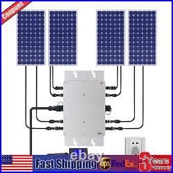 Solar Micro Inverter 1200W MPPT Grid Tie Pure Sine Wave DC to AC LCD Waterproof