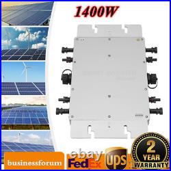 Solar Micro Inverter 1400w Grid Tie Mppt Pure Sine Wave Waterproof 1400w 110v