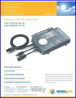 Solar Micro Inverter 72 Cell 400w 8-pack Bundle Aluminum WIFI grid tie