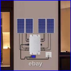 Solar Micro Inverter Grid Tie Grid Pure Sine Wave Inverter Waterproof WVC-1200W