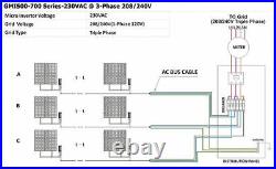 Solar Micro Inverter Grid Tie Smart Dc18v-50v Ac110v-230v Waterproof Inversor
