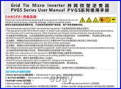 Solar Micro Inverter MPPT Grid Tie Inverter Pure Sine Wave Inverter DC 1860V