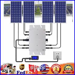 Solar Micro Inverter MPPT Grid Tie Pure Sine Wave DC to AC With LCD Display 1200W