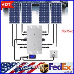 Solar Micro Inverter WVC-1200W Grid Tie MPPT Pure Sine Wave DC to AC Waterproof