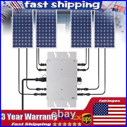 Solar Micro Inverter WVC-1200W Grid Tie MPPT Pure Sine Wave DC to AC Waterproof