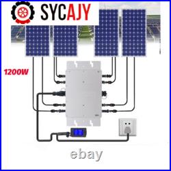 Solar Micro Inverter WVC-1200W Grid Tie MPPT Pure Sine Wave DC to AC Waterproof