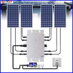 Solar Micro Inverter WVC-1200W Grid Tie MPPT Pure Sine Wave DC to AC Waterproof