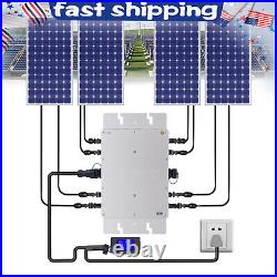 Solar Micro Inverter WVC-1200W Grid Tie MPPT Pure Sine Wave DC to AC Waterproof