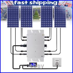 Solar Micro Inverter WVC-1200W Grid Tie MPPT Pure Sine Wave DC to AC Waterproof