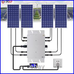 Solar Micro Inverter WVC-1200W Grid Tie MPPT Pure Sine Wave DC to AC Waterproof
