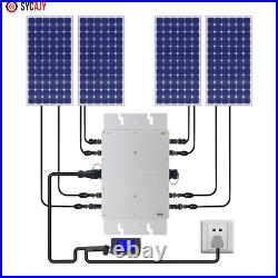 Solar Micro Inverter WVC-1200W Grid Tie MPPT Pure Sine Wave DC to AC Waterproof