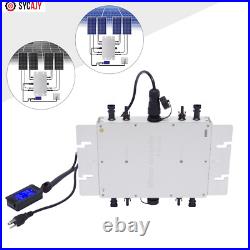 Solar Micro Inverter WVC-1200W Grid Tie MPPT Pure Sine Wave DC to AC Waterproof