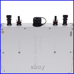 Solar Micro Inverter WVC-1200W MPPT Grid Tie Pure Sine Wave DC to AC Waterproof