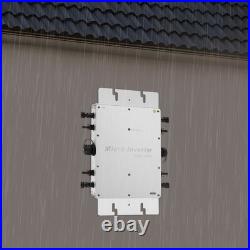 Solar Micro Inverter WVC-1200W MPPT Grid Tie Pure Sine Wave DC to AC Waterproof