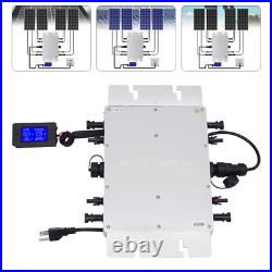 Solar Micro Inverter WVC-1200W MPPT Grid Tie Pure Sine Wave DC to AC Waterproof