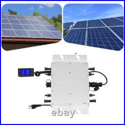 Solar Micro Inverter WVC-1200W MPPT Grid Tie Pure Sine Wave DC to AC Waterproof