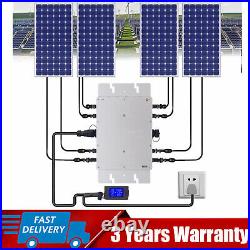 Solar Micro Inverter Waterproof WVC-1200W Grid Tie MPPT Pure Sine Wave DC to AC