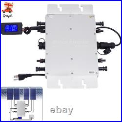 Solar Micro Inverter Waterproof WVC-1200W Grid Tie MPPT Pure Sine Wave DC to AC