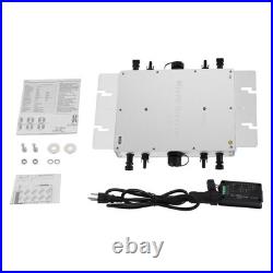 Solar Micro Inverter Waterproof WVC-1200W Grid Tie MPPT Pure Sine Wave DC to AC