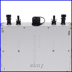 Solar Micro Inverter Waterproof WVC-1200W Grid Tie MPPT Pure Sine Wave DC to AC