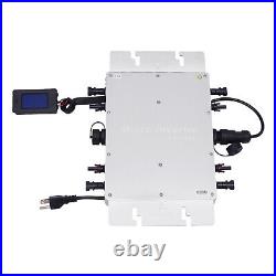Solar Micro Inverter Waterproof WVC-1200W Grid Tie MPPT Pure Sine Wave DC to AC
