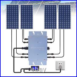 Solar Micro Inverter Waterproof WVC-1200W Grid Tie MPPT Pure Sine Wave DC to AC