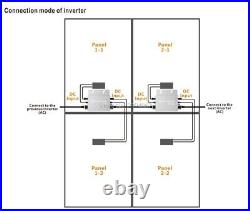 Solar On grid Inverter Wifi Version IP65 Grid Tie Pure Sine Wave Power System
