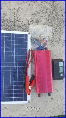 Solar Panel Power System Kit 220V/1000W Inverter 12V/18V Battery Charger USB Out