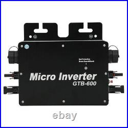Solar Power Grid Tie Inverter Aluminum Alloy Micro Inverter 600W(AC110-130V)